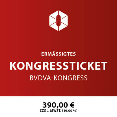 Ermäßigtes Kongressticket 2025 (BVDVA-Kongress)